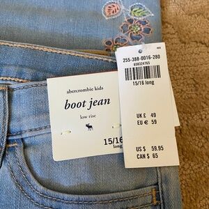 NWT Abercrombie kids jeans LONG